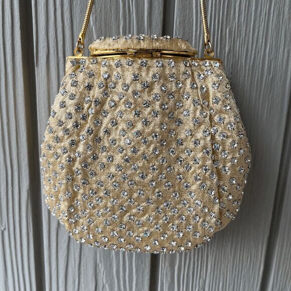 Vintage MCM Magid Evening Bag, Crystal Covered, Wide Opening - Picture 9 of 9